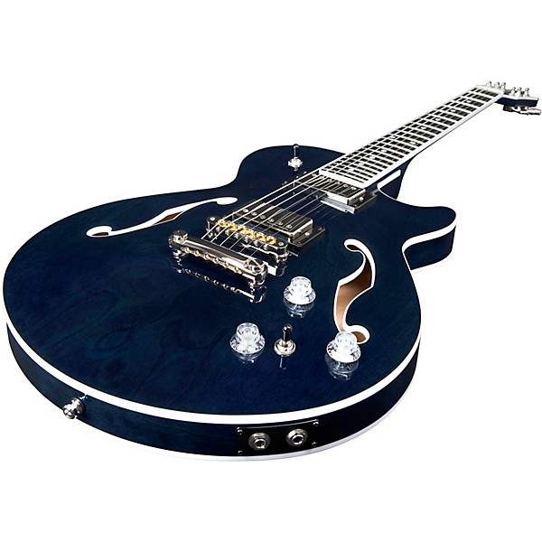 Godin Montreal Premiere A/E Semi-Hollowbody Electric Guitar Indigo Blue