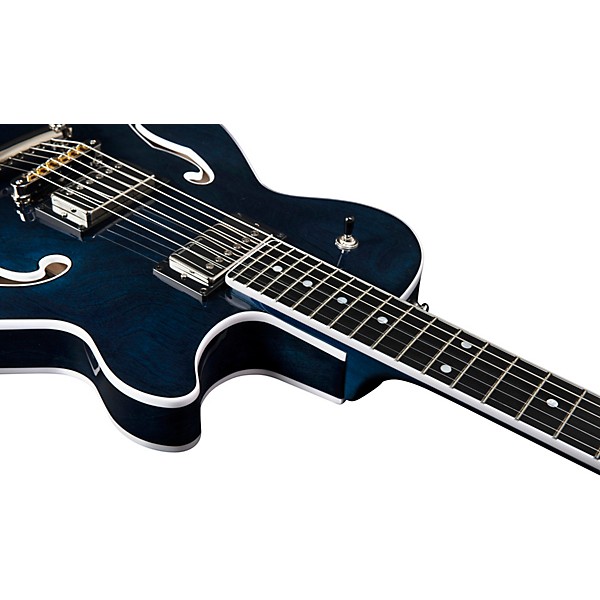 Godin Montreal Premiere A/E Semi-Hollowbody Electric Guitar Indigo Blue