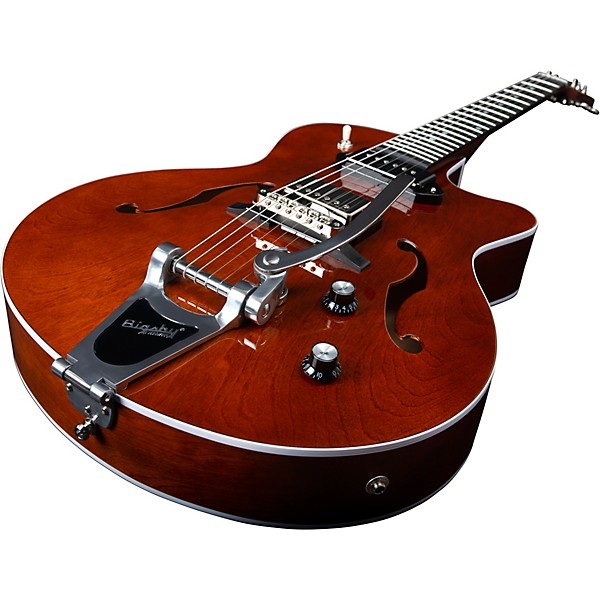 Godin 5th Ave Uptown Custom Hollowbody Electric Guitar Havana Brown