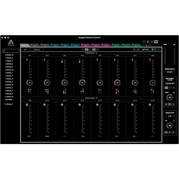 Apogee Symphony I/O MKII Dante Chassis with 16 Analog In + 16 Analog Out+8 Analog In + 8 Analog Out (Both slots populated)