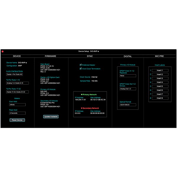 Apogee SYM2-32X32S2-DANTE