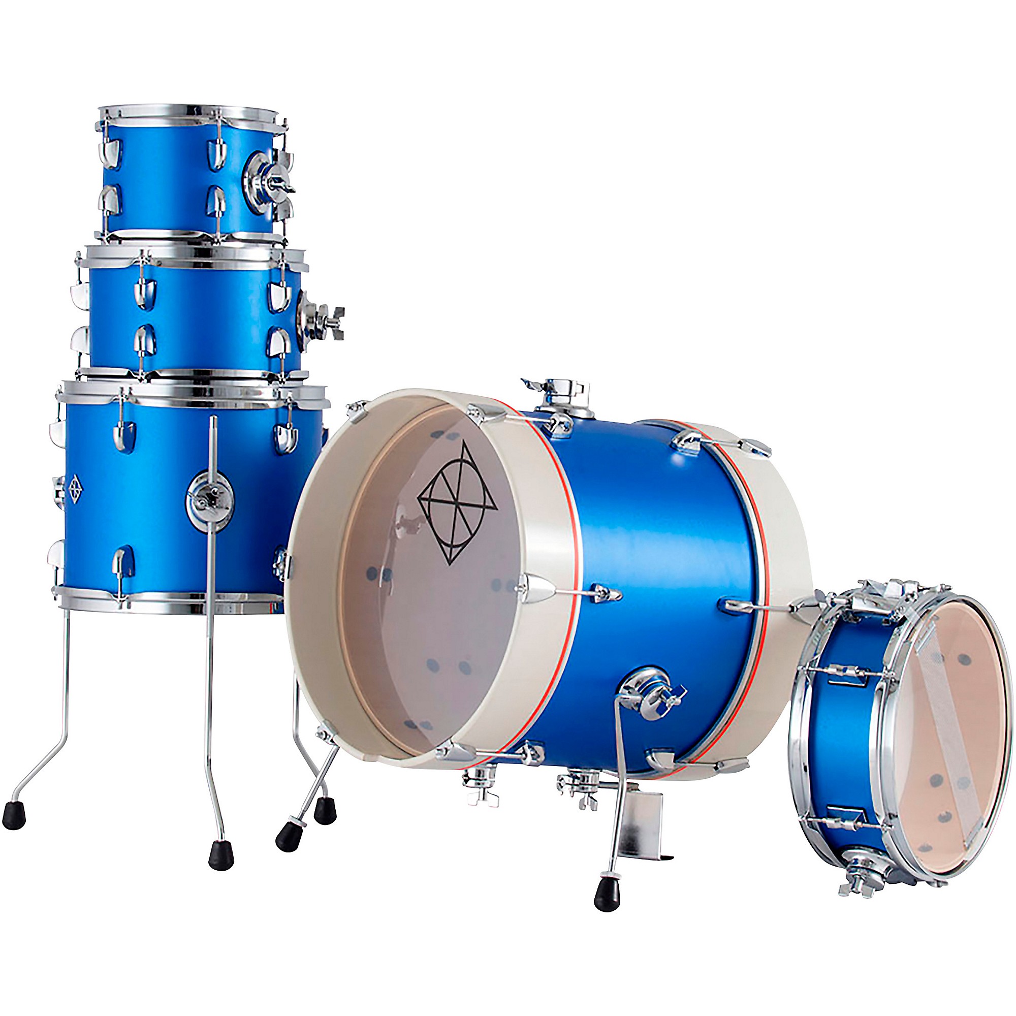 Dixon Jet Set Plus 5-Piece Shell Pack Street Play Blue | Guitar Center