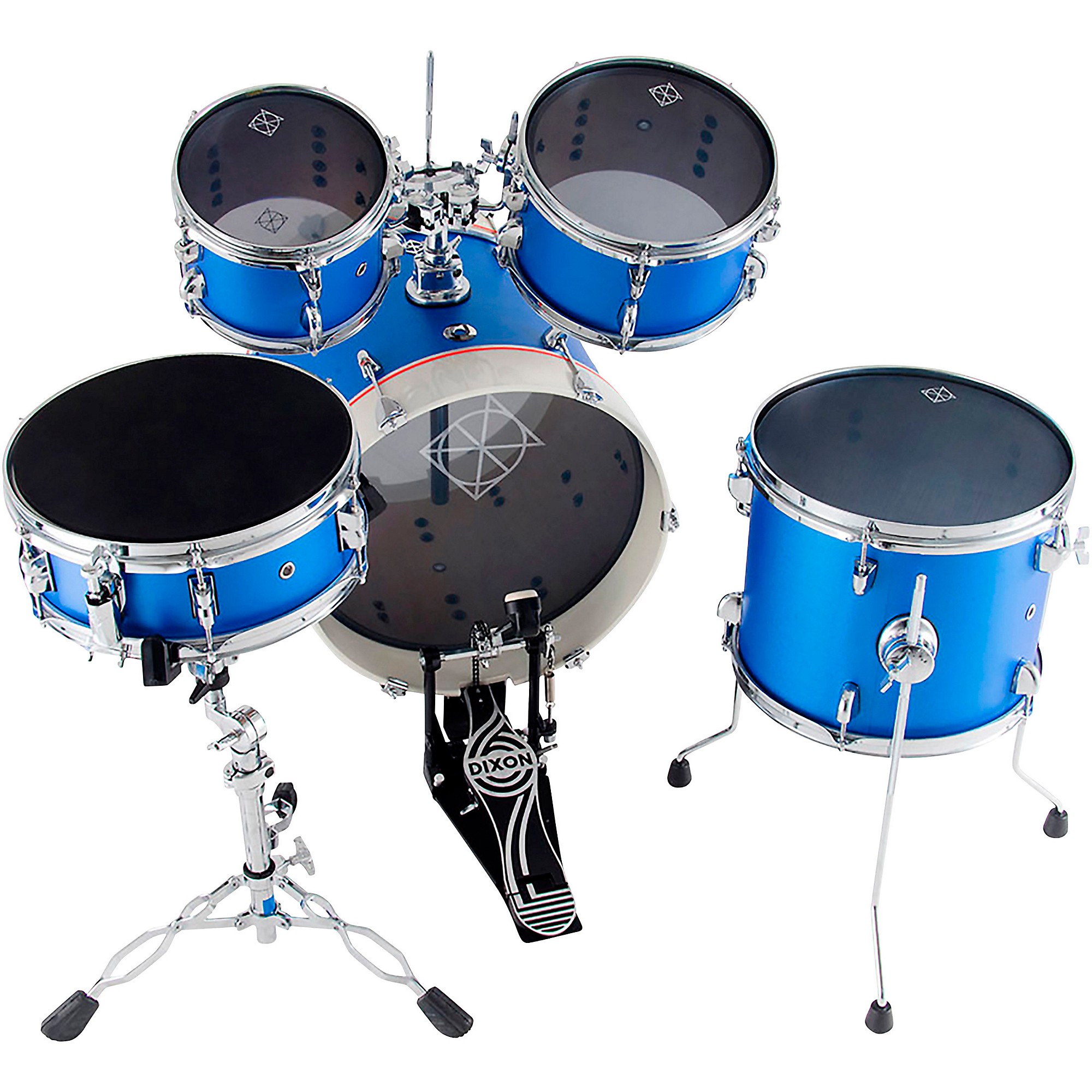 Dixon Jet Set Plus 5-Piece Shell Pack Street Play Blue | Guitar Center