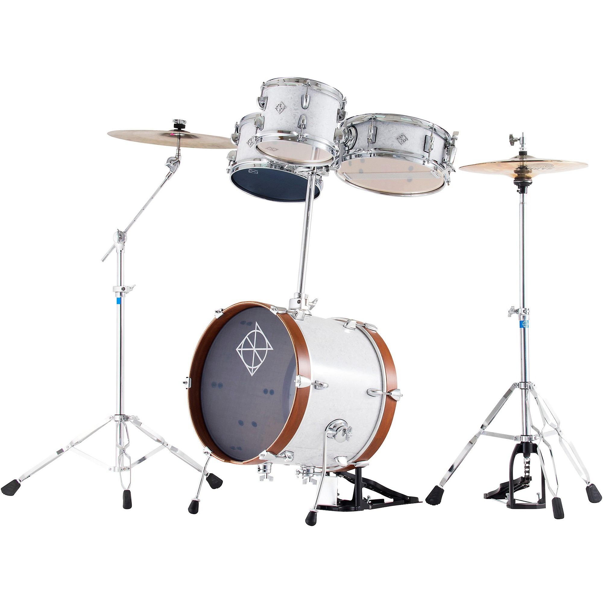 Dixon Jet Set Plus 5-Piece Shell Pack Sub Zero White | Guitar Center