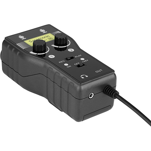 Open Box Saramonic SmartRig+DI (with Lightning Connector for iOS) 2CH XLR/3.5mm Microphone Audio Mixer Level 1