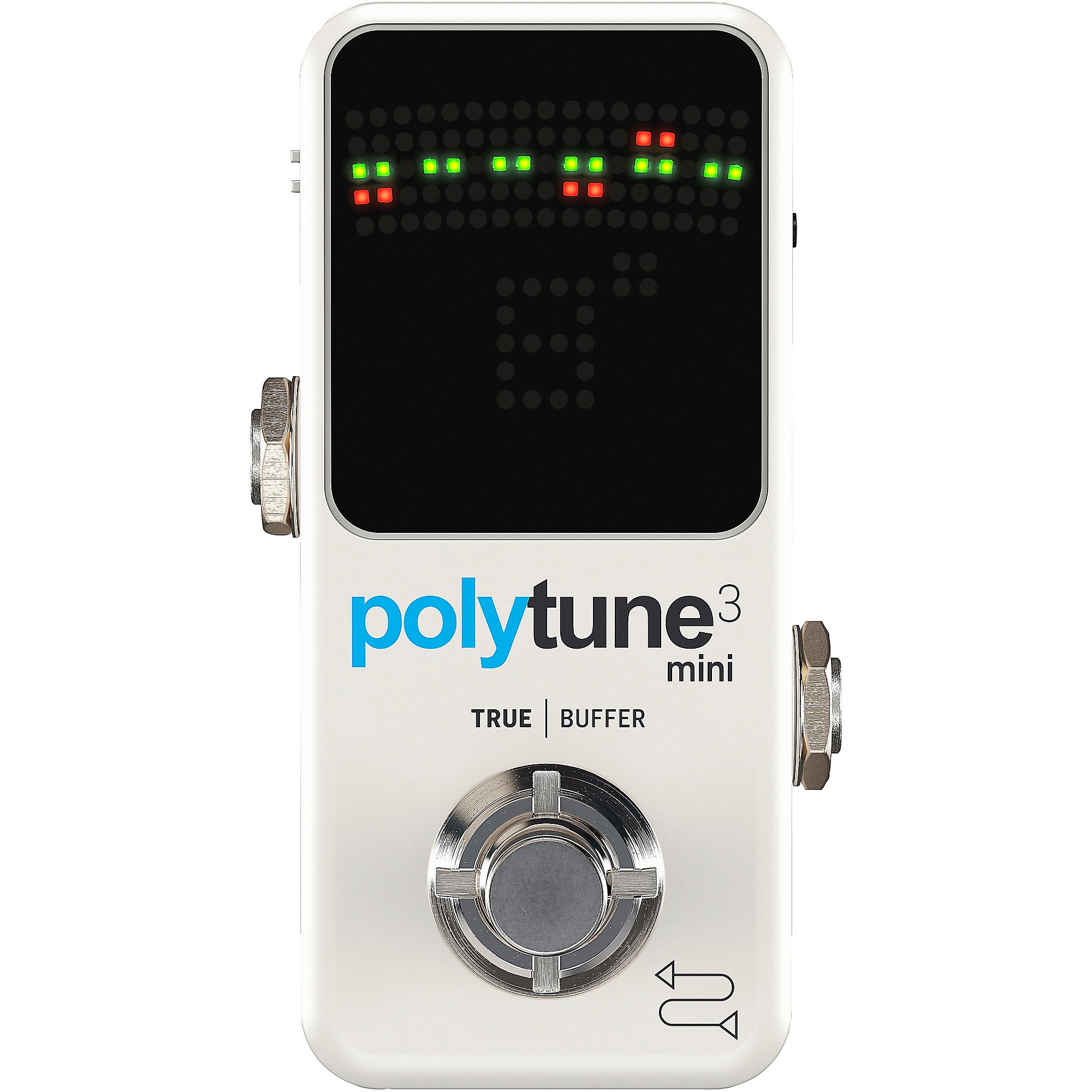 Open Box TC Electronic Polytune Mini 3 Pedal Tuner White
