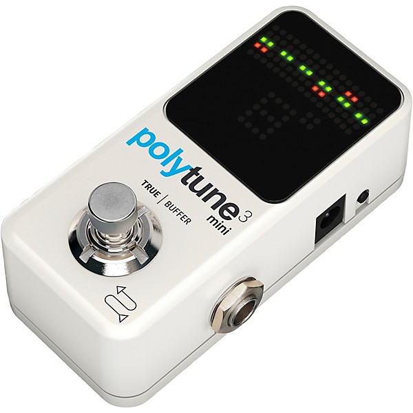 Open Box TC Electronic Polytune Mini 3 Pedal Tuner White | Guitar