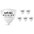 Ernie Ball Shield Prodigy Picks 6-pack 1.5 mm 6 Pack Ernie Ball Shield Prodigy Picks 6-pack 2.0 mm 6 Pack