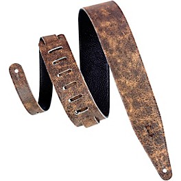 Levy's MG317BOG 2.5" Brown Garment Leather Guitar Strap