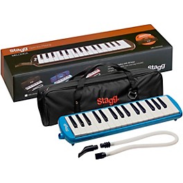 Stagg 32 Key Melodica with Gig Bag Blue Stagg 32 Key Melodica with Gig Bag Blue