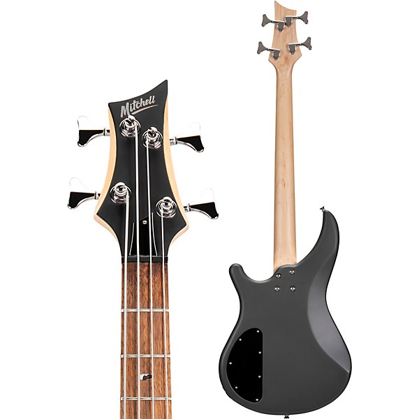 Open Box Mitchell MB100 Short Scale Solid Body Electric Bass Level 2 Charcoal Satin 194744412851