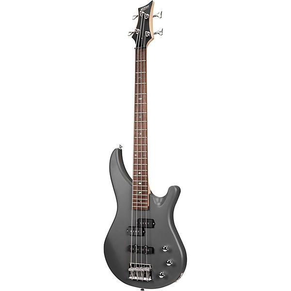 Open Box Mitchell MB100 Short Scale Solid Body Electric Bass Level 2 Charcoal Satin 194744412851