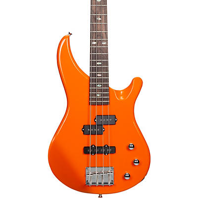 Mitchell Mb100 Short-Scale Solidbody Electric Bass Guitar Orange for sale