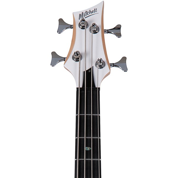 Mitchell MB100 Short-Scale Solidbody Electric Bass Guitar White