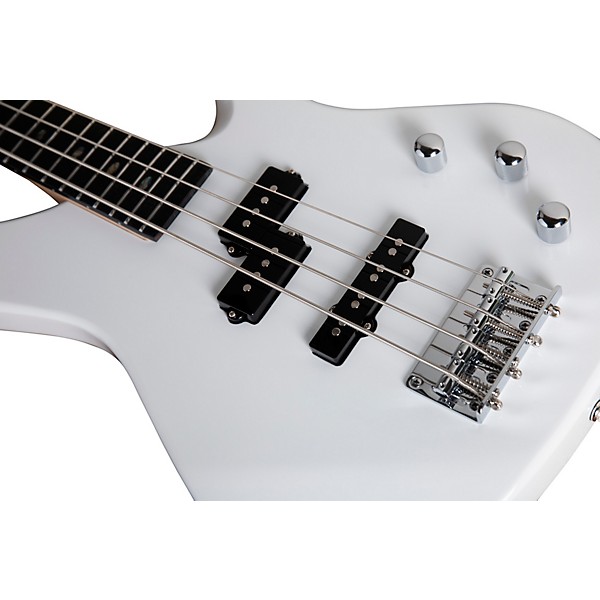 Mitchell MB100 Short-Scale Solidbody Electric Bass Guitar White