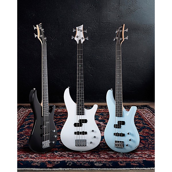Mitchell MB100 Short-Scale Solidbody Electric Bass Guitar White