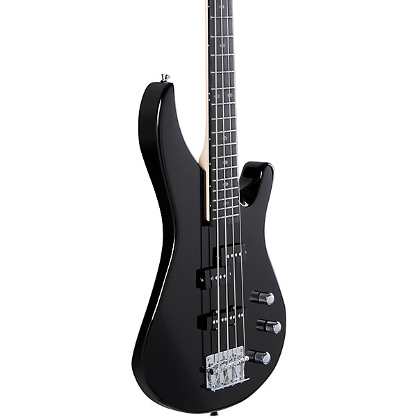 Mitchell MB100 Short-Scale Solidbody Electric Bass Guitar Black