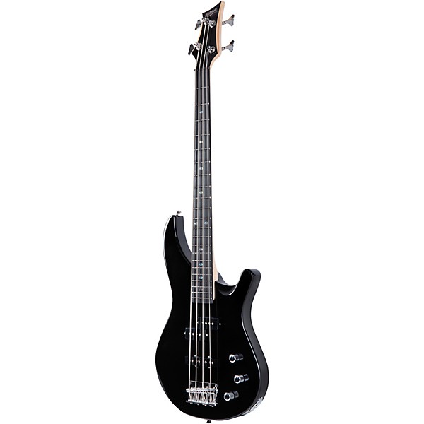 Mitchell MB100 Short-Scale Solidbody Electric Bass Guitar Black