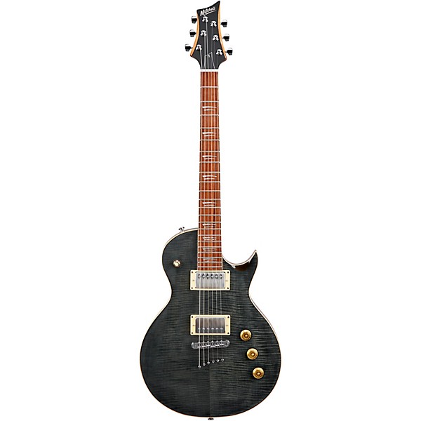 Open Box Mitchell MS450 Modern Single-Cutaway Electric Guitar Level 2 Flame Black 194744526817