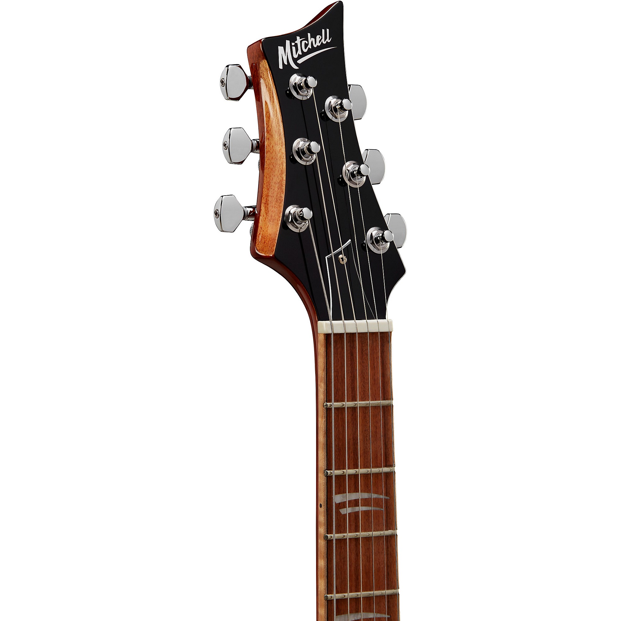 Mitchell MS450 エレキギター ブラック Mitchell MS450 Modern Single-Cutaway Electric Guitar Flame Black