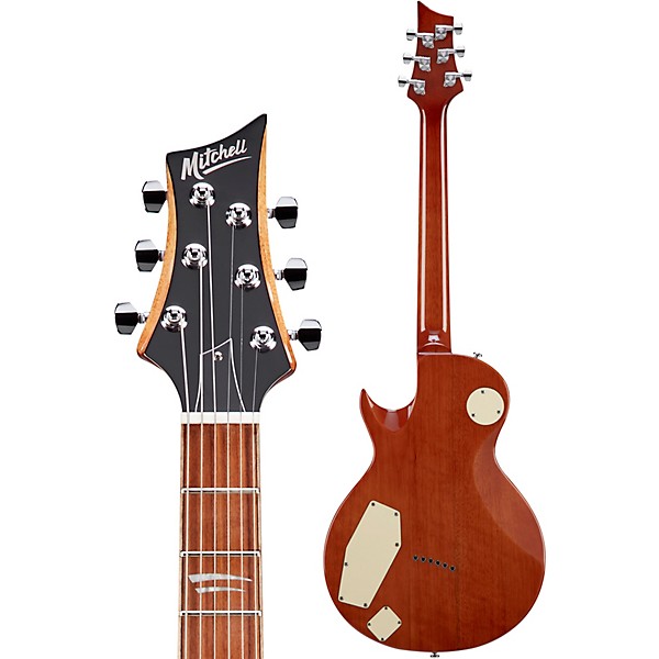 Open Box Mitchell MS450 Modern Single-Cutaway Electric Guitar Level 2 Flame Honey Burst 194744522062