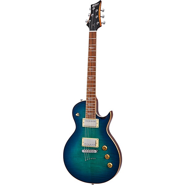 Open Box Mitchell MS450 Modern Single-Cutaway Electric Guitar Level 2 Aquaburst 194744522024