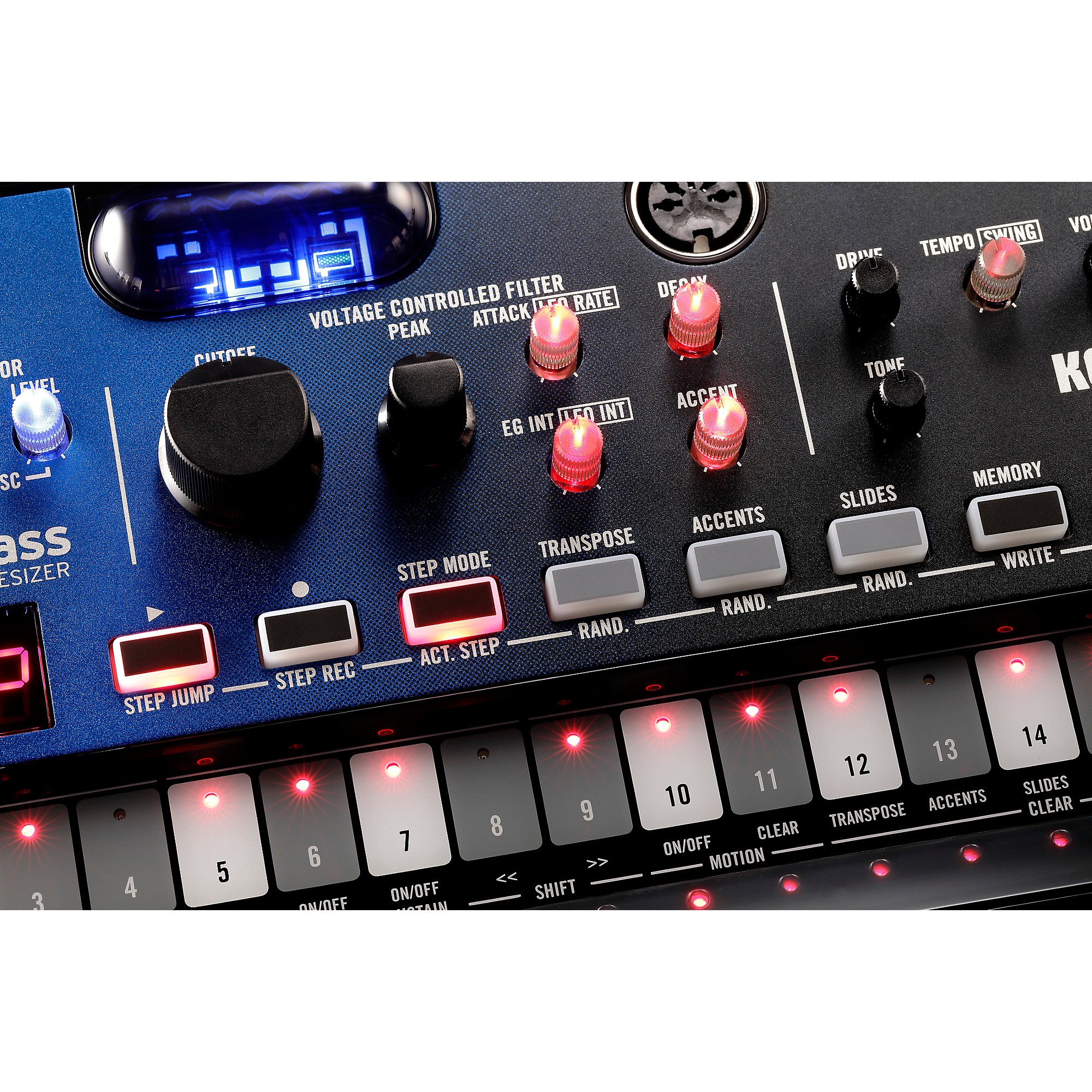 KORG volca nubass Vacuum Tube Bass Synthesizer Black