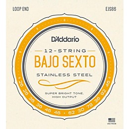 D'Addario Stainless Steel Bajo Sexto String Set