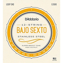 D'Addario Stainless Steel Bajo Sexto String Set