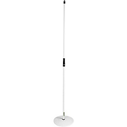 Gravity Stands Microphone Stand With Round Base - White