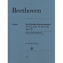 G. Henle Verlag Two Easy Piano Sonatas Nos. 19 and 20, Op. 49 by Beethoven