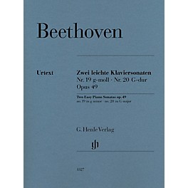 G. Henle Verlag Two Easy Piano Sonatas Nos. 19 and 20, Op. 49 by Beethoven