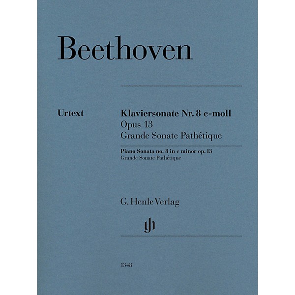 G. Henle Verlag Piano Sonata No. 8 in C Minor, Op. 13 (Grande Sonata Pathétique) by Beethoven