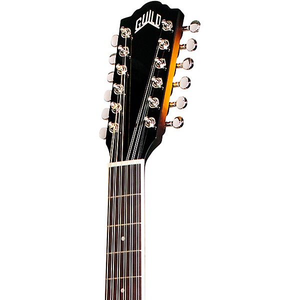 Guild F-2512E Deluxe Westerly Collection 12-String Jumbo Acoustic-Electric Guitar Antique Sunburst