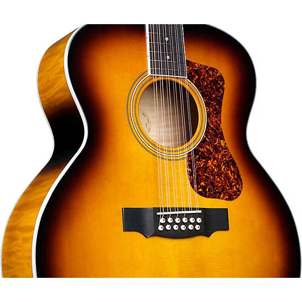 Guild F-2512E Deluxe Westerly Collection 12-String Jumbo Acoustic-Electric Guitar Antique Sunburst