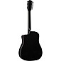 Taylor 250ce-BLK DLX 12-String Dreadnought Acoustic-Electric Guitar Black