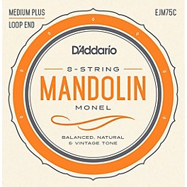 D'Addario Monel Mandolin Strings Medium Plus