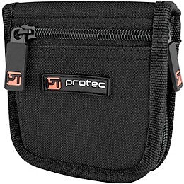 Protec Protec Trumpet Mouthpiece Nylon Pouch with Zipper Closure, 2-Piece Silver