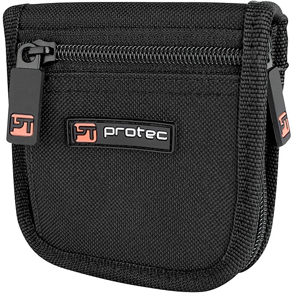 Protec Protec Trumpet Mouthpiece Nylon Pouch with Zipper Closure, 2-Piece Silver