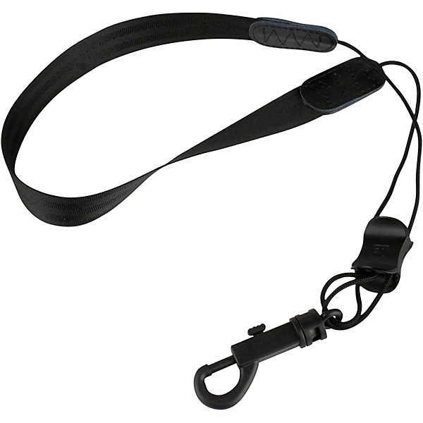 Protec Protec Nylon Saxophone Neck Strap with Plastic Swivel Snap, 22" Regular Black Plastic Hook