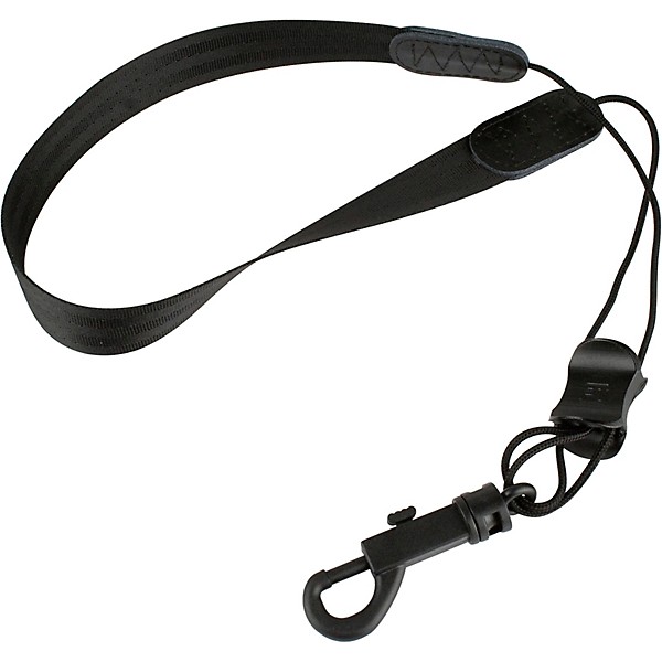 Protec Protec Nylon Saxophone Neck Strap with Plastic Swivel Snap, 20" Junior Black Plastic Hook
