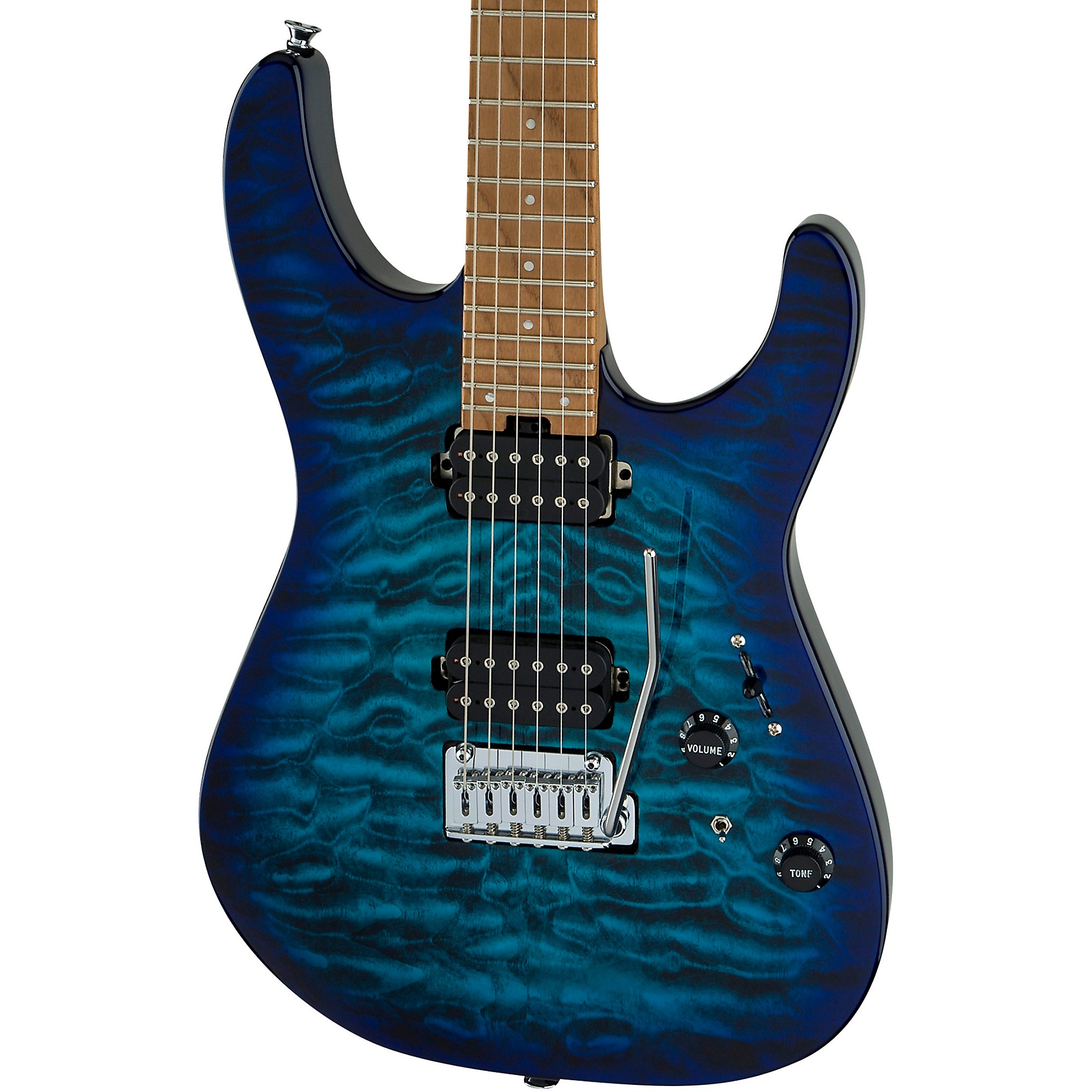 Charvel Pro-Mod DK24 HH 2PT CM QM Electric Guitar Chlorine Burst 