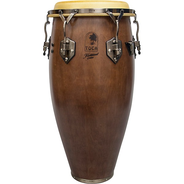 Toca Traditional Series Wood Congas 11.75 in. Dark Walnut