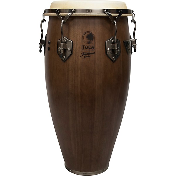 Toca Traditional Series Wood Congas 12.50 in. Dark Walnut