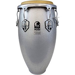 Toca Custom Deluxe Solid Fiberglass Congas 12.50 in. S... Toca Custom Deluxe Solid Fiberglass Congas 11.75 in. Silver Sparkle