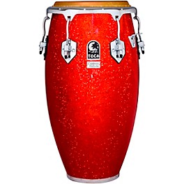 Toca Custom Deluxe Solid Fiberglass Congas 12.50 in. Silv... Toca Custom Deluxe Solid Fiberglass Congas 12.50 in. Red Sparkle