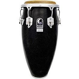 Toca Custom Deluxe Wood Shell Congas 12.50 in. Black Sparkle Toca Custom Deluxe Wood Shell Congas 11 in. Black Sparkle