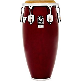 Toca Custom Deluxe Wood Shell Congas 12.50 in. Black Sparkle Toca Custom Deluxe Wood Shell Congas 11 in. Dark Wood