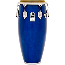 Toca Custom Deluxe Wood Shell Congas 12.50 in. Black Sparkle Toca Custom Deluxe Wood Shell Congas 11 in. Blue