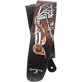 D'Addario Alchemy Leather Guitar Strap, Cryptoros... D'Addario Alchemy Leather Guitar Strap, Cryptorosa Multi-Colored 2.5 in.